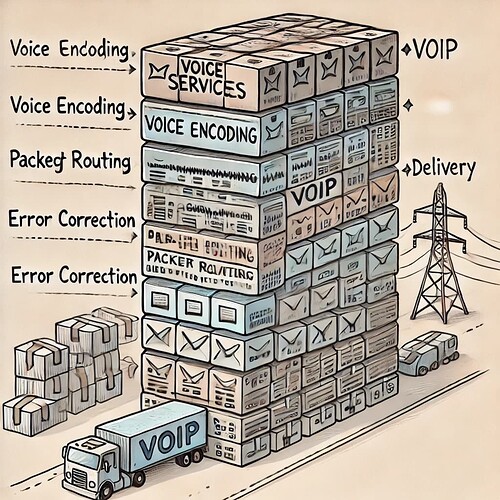LTE VoIP Protocol Stack