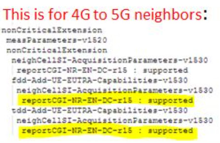 4G to 5G neighbors