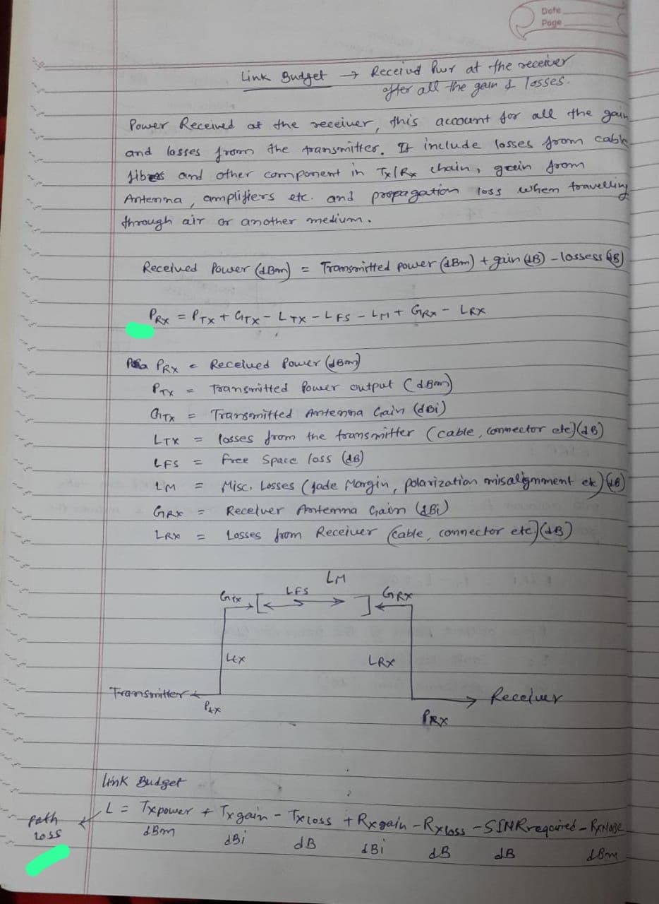 Link budget calculations for 5g - 5G NR - telecomHall Forum