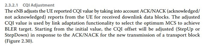 CQI Adjustment