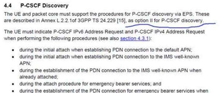 PGW <--> P-CSCF Interface limitations 2