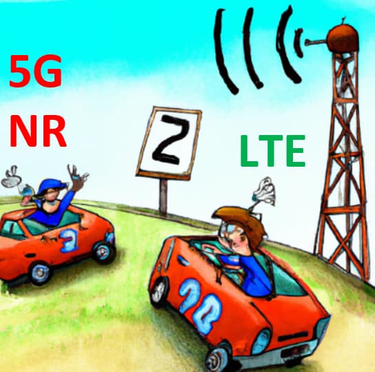 Compare NR vs LTE speed