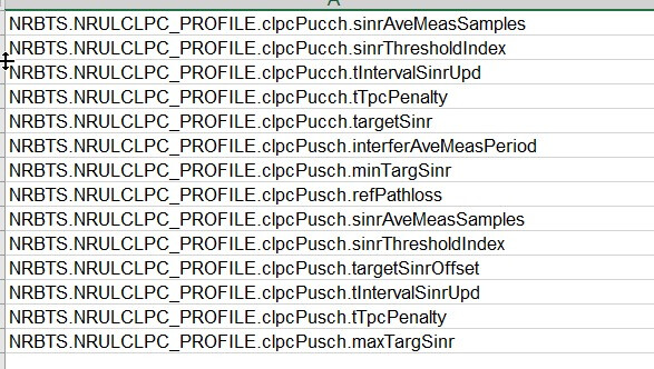 clpc parameter list