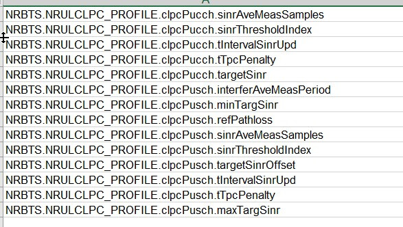 clpc parameter list