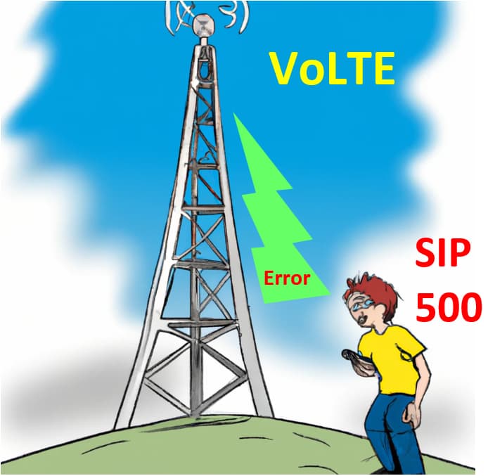 VoLTE SIP 500 error Uplink