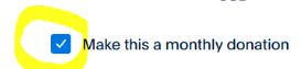 Recurring Donation